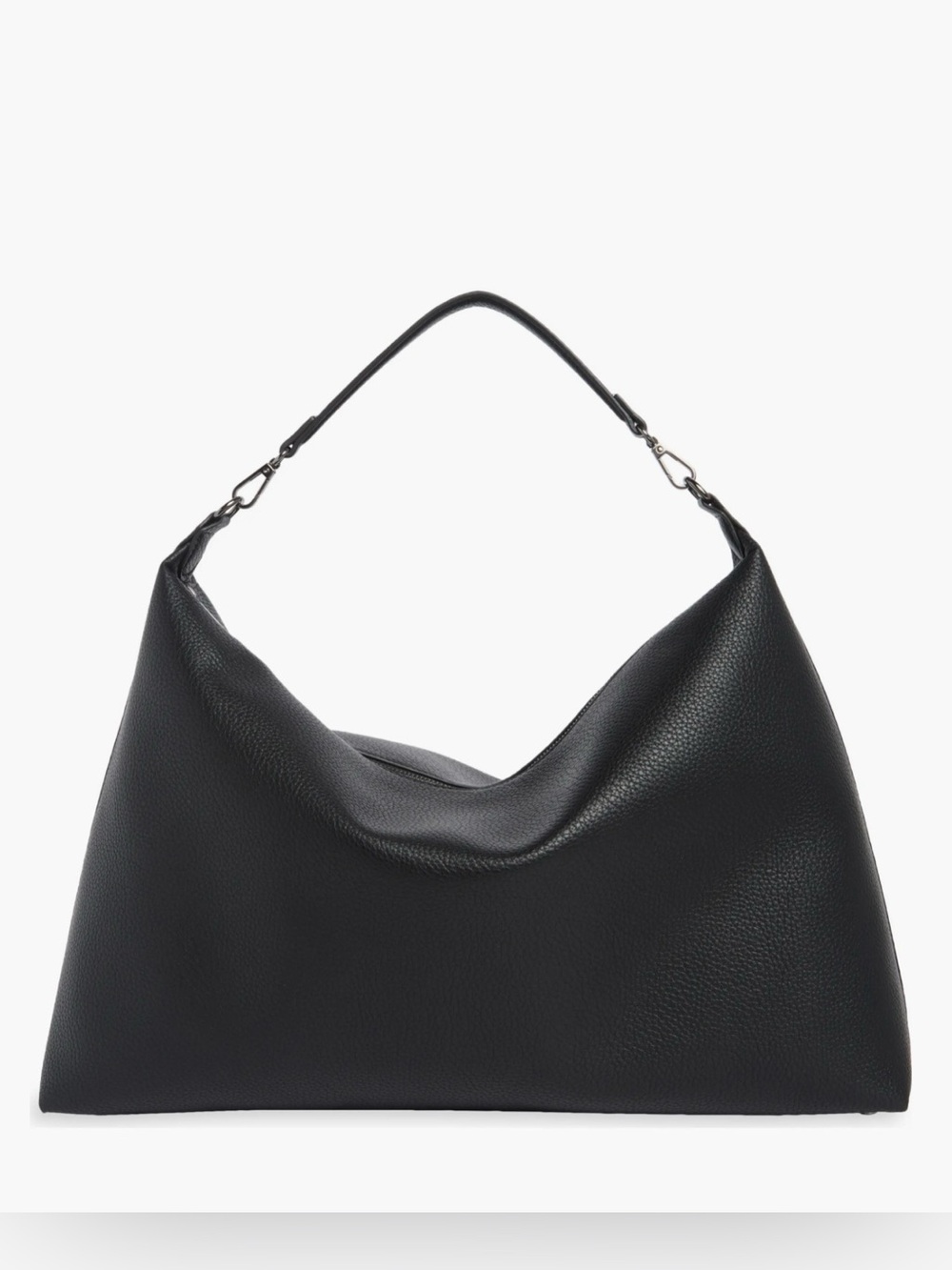 BCBG Black & Gunmetal Large Hobo Bag NWT